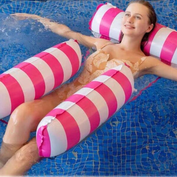 Φουσκωτή πλωτή πολυθρόνα-αιώρα φούξια OEM