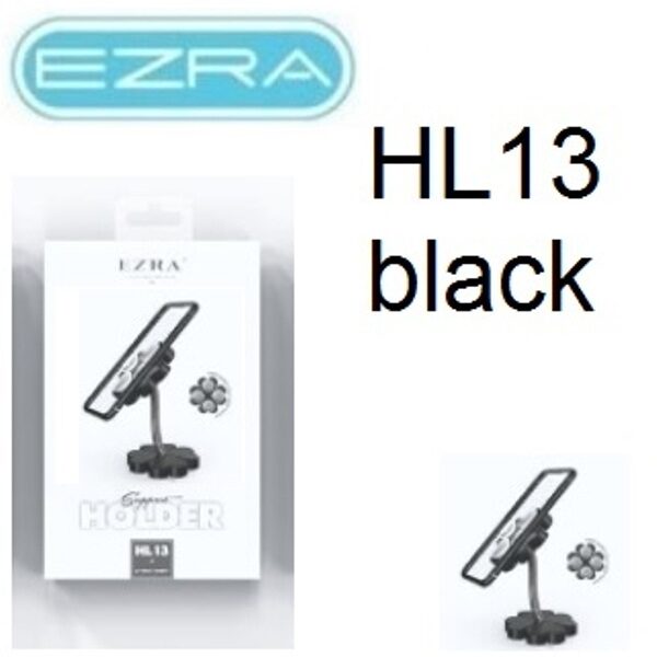 Επιτραπέζιο στήριγμα τηλεφώνου σε σχήμα λουλουδιού μαύρο HL13 EZRA EZRA