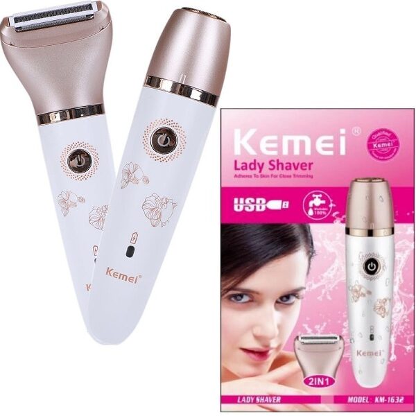 Επαναφορτιζόμενη μηχανή ξυρίσματος προσώπου και σώματος KM-1632 KEMEI KEMEI