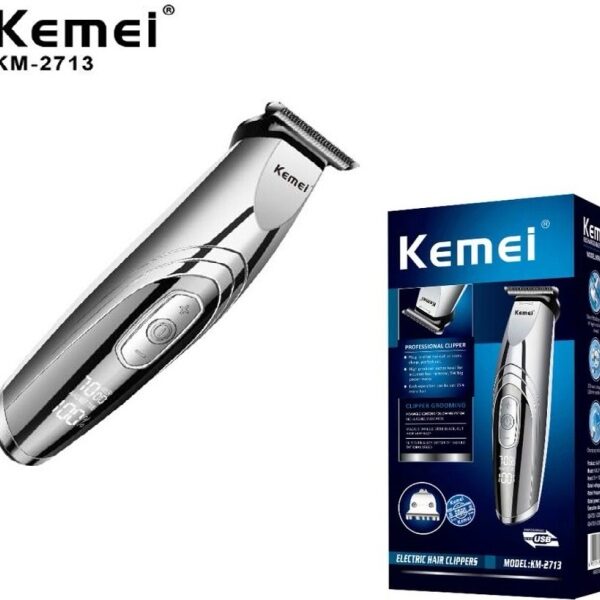Επαναφορτιζόμενη κουρευτική και ξυριστική μηχανή KM-2713 Kemei KEMEI