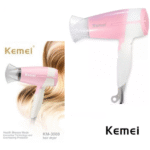 Πτυσσόμενο πιστολάκι μαλλιών ροζ 900W KM-3088 KEMEI KEMEI