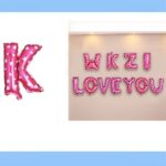 Μεταλλιζέ μπαλόνι γράμμα “K” 16cm 16754 OEM