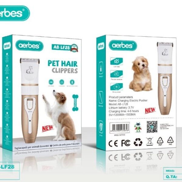 Επαναφορτιζόμενη κουρευτική μηχανή κατοικιδίων LF28 AERBES Aerbes