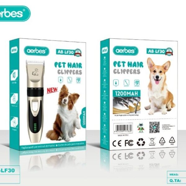 Επαναφορτιζόμενη κουρευτική μηχανή κατοικιδίων LF30 AERBES Aerbes