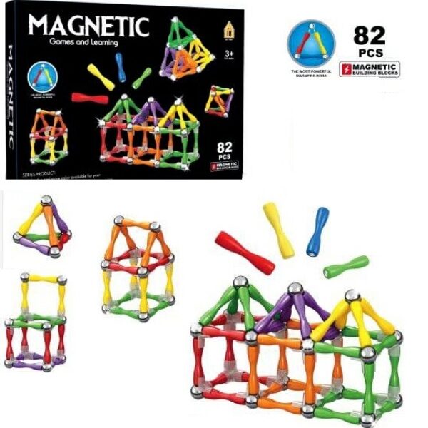 Παιχνίδι μαγνητικής κατασκευής 82 τεμάχια ΝΟ. AQ-2232 OEM
