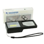 Μεγεθυντικός φακός με φως LED και λάμπα μαύρος TH-7013 OEM