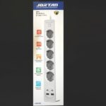 Πολύπριζο 5 θέσεων, 2 θύρες USB , 2 θύρες  Type-C λευκό OG2205 Jortan Jortan