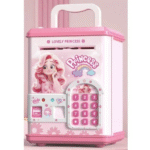 Ηλεκτρονικός παιδικός κουμπαράς με δακτυλικό αποτύπωμα & σάρωση κάρτας,  πριγκίπισσα OEM