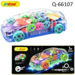 Διάφανο αυτοκίνητο με γρανάζια και φως Q-66107 ANDOWL Andowl