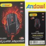 Ενσύρματο ποντίκι παιχνιδιού με LED λάμπα Q-802 ANDOWL Andowl