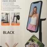 Αναδιπλούμενη επιτραπέζια βάση τηλεφώνου και τάμπλετ μαύρη Q-C40 ANDOWL Andowl