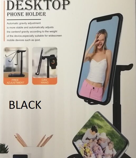 Αναδιπλούμενη επιτραπέζια βάση τηλεφώνου και τάμπλετ μαύρη Q-C40 ANDOWL Andowl