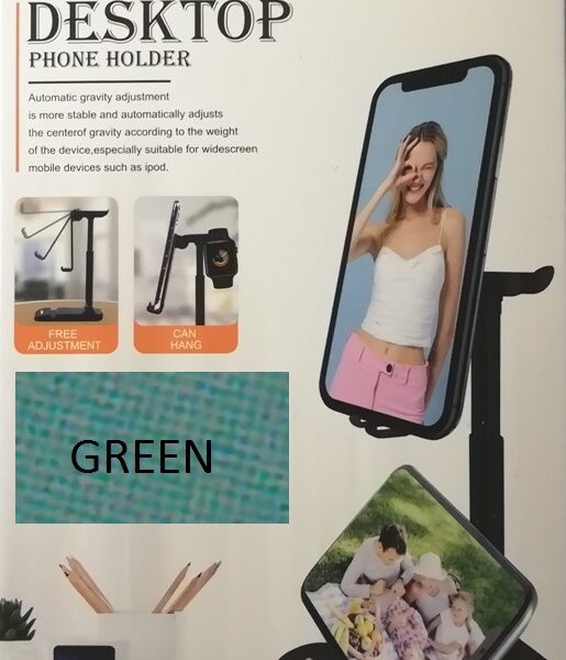 Αναδιπλούμενη επιτραπέζια βάση τηλεφώνου και τάμπλετ πράσινη  Q-C40 ANDOWL Andowl