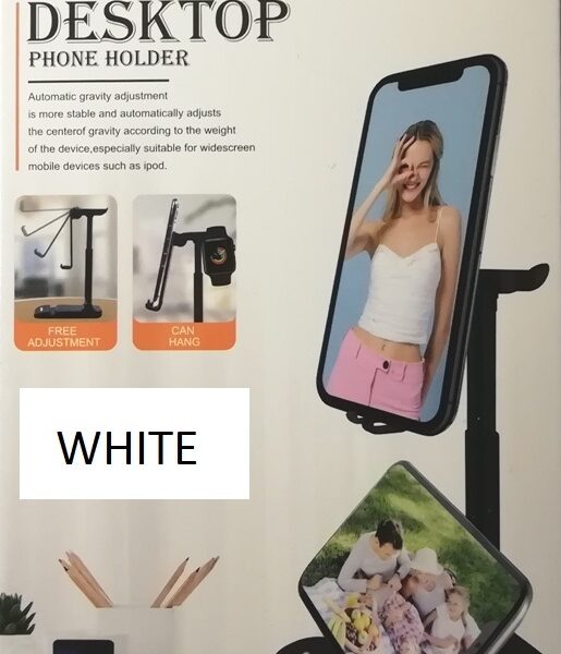 Αναδιπλούμενη επιτραπέζια βάση τηλεφώνου και τάμπλετ λευκή Q-C40 ANDOWL Andowl