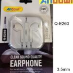 Ενσύρματα στερεοφωνικά ακουστικά 3,5mm λευκά Q-E260 ANDOWL Andowl
