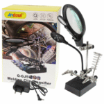 Επιτραπέζιος μεγεθυντικός φακός με 5 LED, σφιγκτήρες συγκράτησης και βάση συγκόλλησης Q-GJ5 ANDOWL Andowl