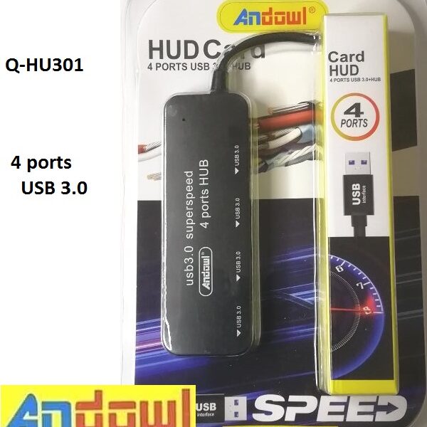 Πολλαπλό HUB 4 USB 3.0 Q-HU301 ANDOWL Andowl