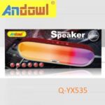 Επαναφορτιζόμενο φορητό ηχείο Bluetooth πορτοκαλί Q-YX535 ANDOWL Andowl