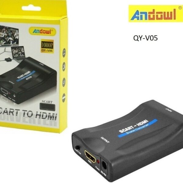 Μετατροπέας σήματος από SCART σε HDMI QY-V05 ANDOWL Andowl