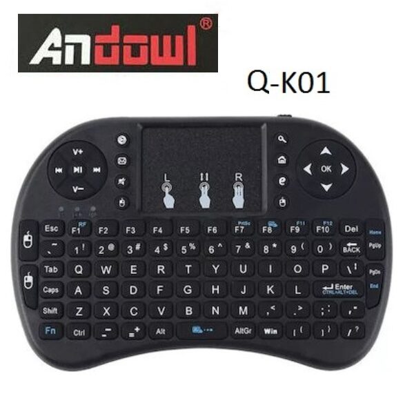 Μίνι ασύρματο πληκτρολόγιο 2.4GHz Q-K01  ANDOWL Andowl