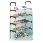 Σχάρα παπουτσιών 4 ράφια μαύρη OEM