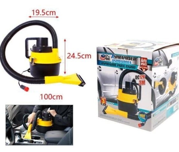 Φορητό σκουπάκι αυτοκινήτου 12V με 4 εξαρτήματα OEM