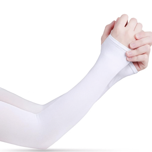 Αντηλιακά μανίκια 2τμχ λευκό OEM