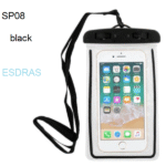 Αδιάβροχο προστατευτικό κρεμαστό τσαντάκι τηλεφώνου μαύρο SP08 ESDRAS OEM