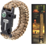 Paracord βραχιόλι επιβίωσης παραλλαγή ερήμου OEM