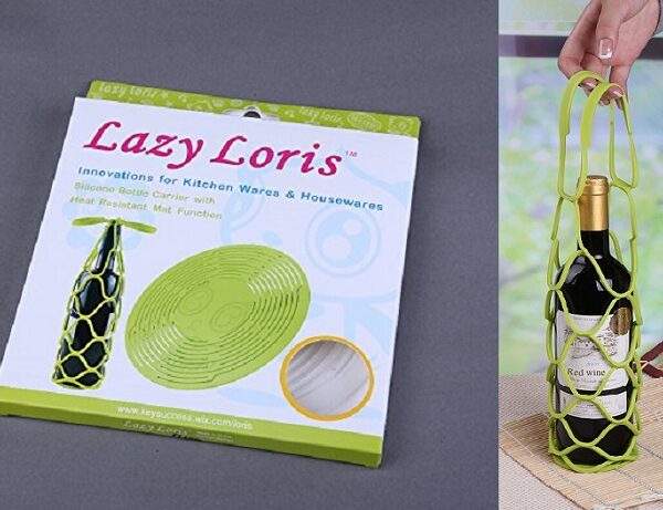 Θήκη μεταφοράς μπουκαλιού & επιφάνεια για ζεστά σκεύη από σιλικόνη LAZY LORIS OEM