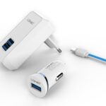 Έξυπνο σετ φόρτισης 3σε1 LDNIO Lightning Ldnio