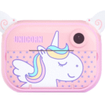 Ψηφιακή παιδική φωτογραφική μηχανή με θερμικό εκτυπωτή, ροζ μονοκεράκι OEM