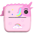 Παιδική φωτογραφική μηχανή με θερμικό χαρτί – Ροζ Unicorn OEM