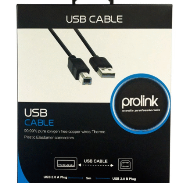 Καλώδιο USB 2.0A USB 2.0B  PB466-0500 prolink