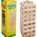 Ξύλινος πύργος ισορροπίας με αριθμούς 8102 OEM