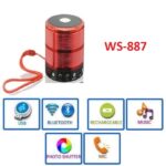 Ασύρματο μίνι ηχείο Bluetooth με εξαιρετική ποιότητα ήχου και ισχυρά μπάσα κόκκινο WS-887 OEM