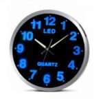Ρολόι τοίχου με μπλέ led καντράν OEM