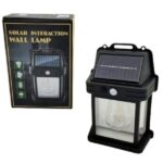 Ηλιακό επιτοίχιο φωτιστικό LED με αισθητήρα κίνησης μαύρο XF-8818 OEM