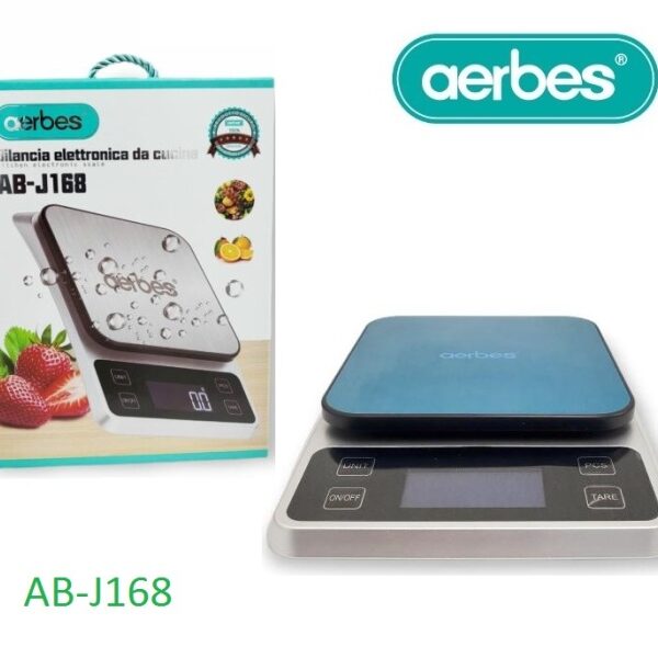 Ηλεκτρονική ζυγαριά κουζίνας λευκή-γκρι AB-J168 Aerbes Aerbes