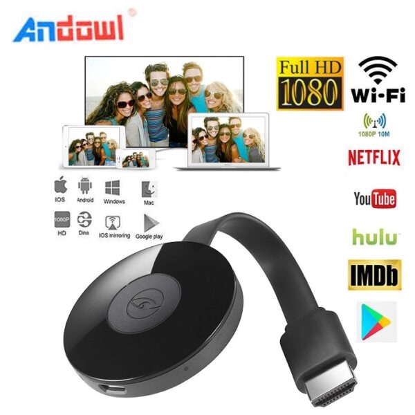 Ασύρματο HDMI Dongle προβολής αρχείων PC, τηλεφώνου σε  TV ANDOWL 0307 Andowl