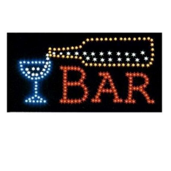 Φωτιζόμενη πινακίδα με led "Μπαρ" 8775 OEM