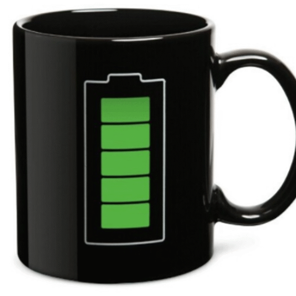 Κούπα από πορσελάνη "Reload " που γεμίζει τη μπαταρία OEM