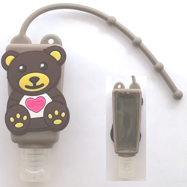 Μπουκάλι αντισηπτικού τσάντας καφέ αρκουδάκι OEM