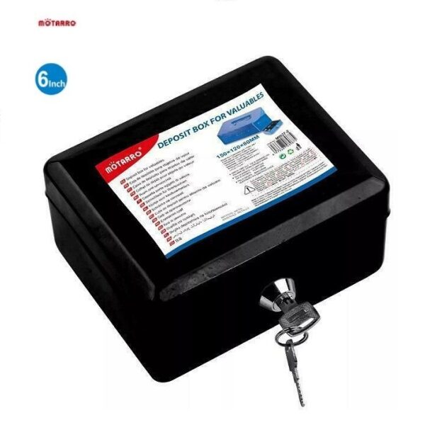 Μεταλλικό κουτί ταμείου 150x120x80mm, Μαύρο OEM