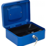 Μεταλλικό κουτί ταμείου 125x95x55mm μπλε 87325 OEM