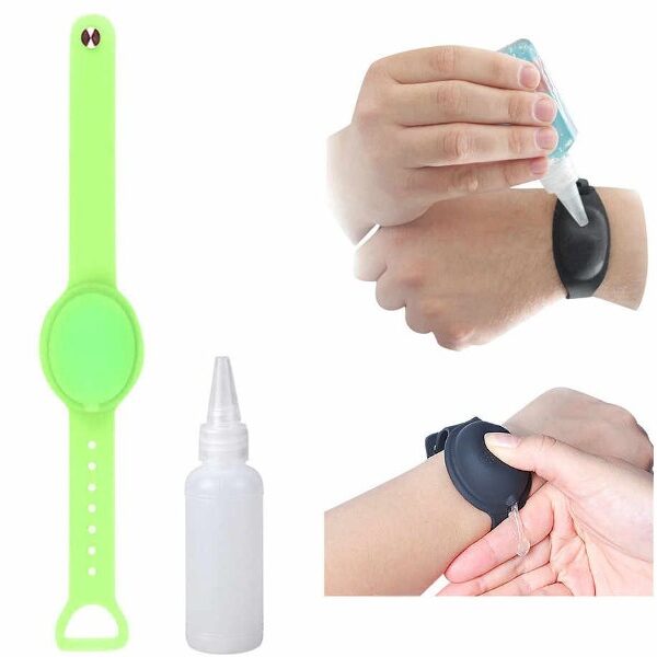 Βραχιόλι απολυμαντικού σιλικόνης "οβάλ" - πακέτο 12 τεμ OEM