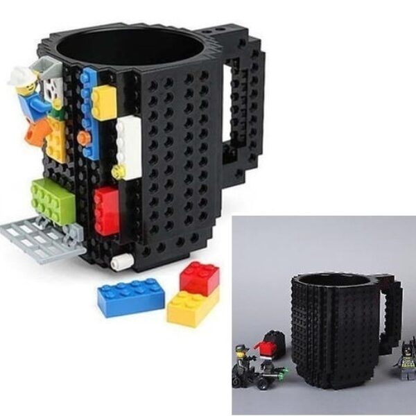 Πλαστική κούπα βάση για τουβλάκια κατασκευών μαύρη OEM