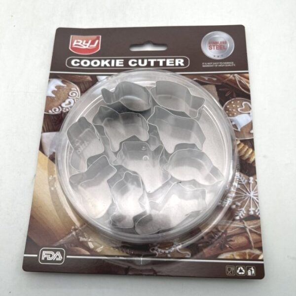 Ανοξείδωτα κουπ πατ μπισκότων Ζωάκια 10 τεμάχια 50700 YR1808-1 OEM