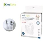 Επιτοίχια πλαστική θήκη για μαχαιροπίρουνα με βεντούζα λευκή 5200785 OEM