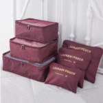 Τσάντες οργάνωσης βαλίτσας 6 τεμάχια, μπορντώ 0535 OEM